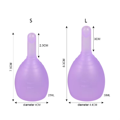 Picture of AEIOU Certified Silicone Copa Menstrual Cup with Drain New Menstrual Cup Designed for Effective Menstruation Management