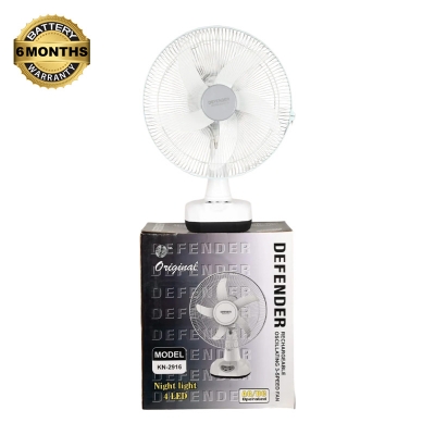 Picture of (DF-2916)Defender 16" Rechargeable AC_DC Fan China Fittings with LED Multi-Function Maroon 