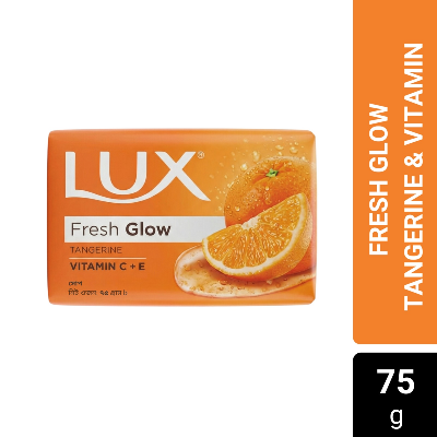 Picture of Lux Soap Bar Fresh Glow Tangerine & Vitamin C + E 75g