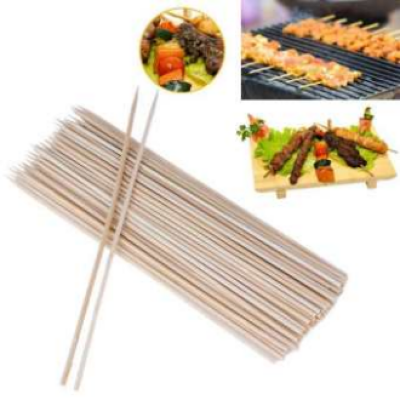 Picture of 100 pcs bamboo stick bbq equipment ( 8 Inch ) (Brown)