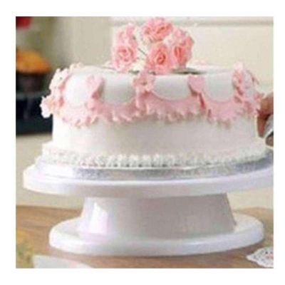 Picture of Cake Decorating Turn Table 28cm - White (White)