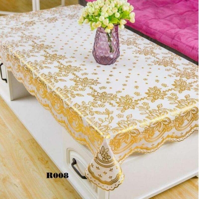 Picture of Plastic Tea Tablecloth Waterproof Oil-proof Tablecloth ( 3 x 2.5 feet ) Gold No Ratings (Gold)