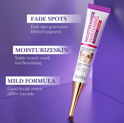 Picture of Sadoer Niacinamide Melasma Block Spot Acne Whitening Freckle Cream (20 gm) | Sadoer Niacinamide Melasma Whitening Freckle Cream White