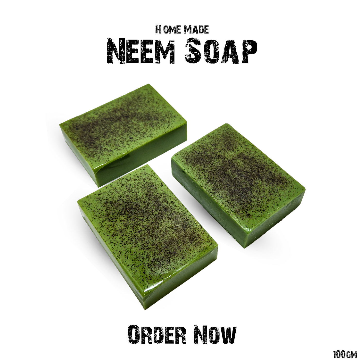 Picture of Homemade Neem Soap  100 gm Green