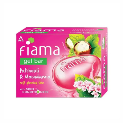Picture of Fiama Soft Glowing Skin Gel Bar with Patchouli & Macadamia 125 gm Red