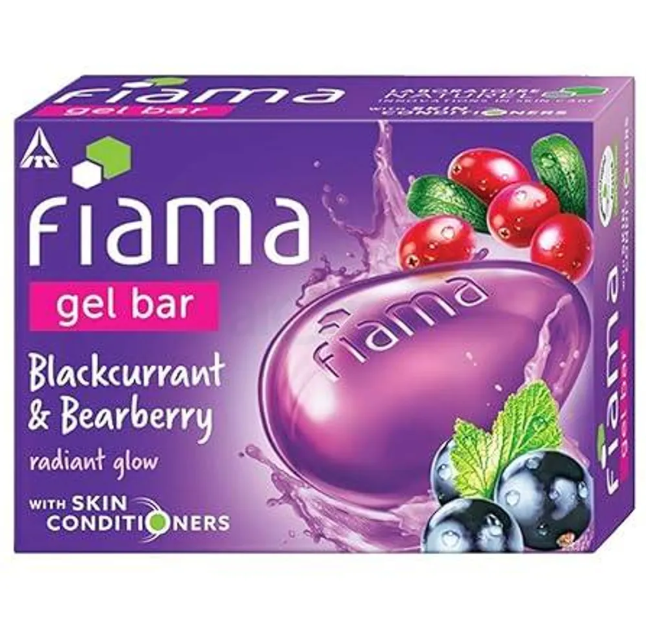 Picture of Fiama Gel Bar Soap Bearberry & Blackcurrant 125gm Purple