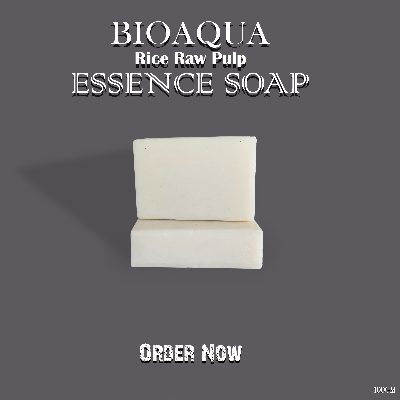 Picture of Bioaqua Rice Raw Pulp Essence Soap - 100g White