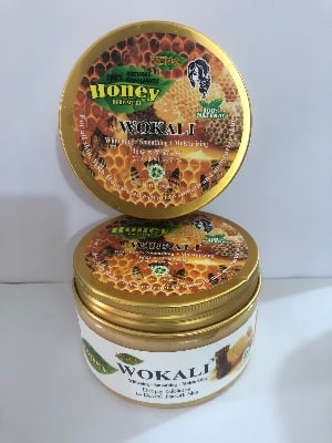Picture of Wokali Honey Body Scrub 300ml Yellow