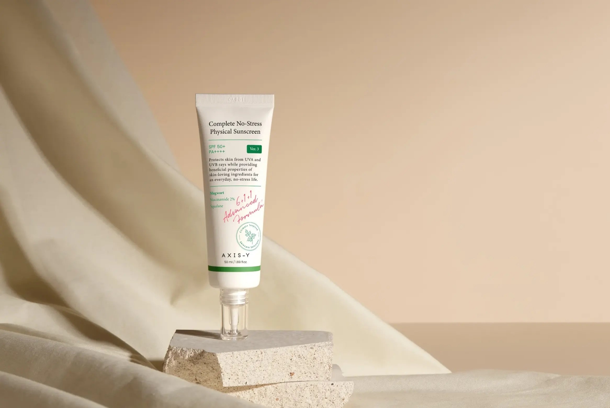 Picture of AXIS-Y Complete No-Stress Physical Sunscreen 50ml White