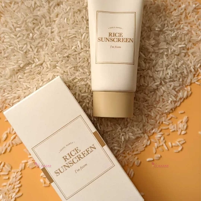 Picture of I'm from Rice Sunscreen 50ml, Physical, rice extract 41%, Non-nano zinc oxide, Reef friendly, skin sun protection Off White