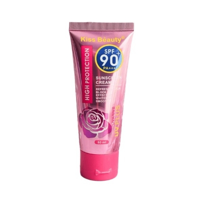 Picture of Kiss Beauty Sunscreen SPF 90+ High Protection Skin Tone Cream 60ml 
