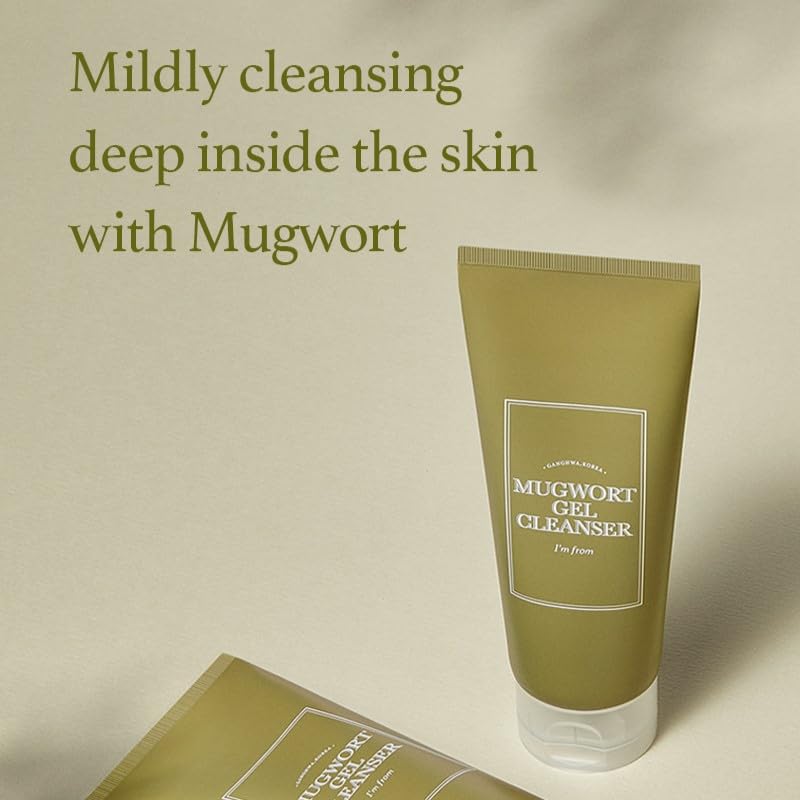 Picture of I'm from Mugwort Gel Cleanser 150 Ml Natural Ingredients Korean Skincare Beauty Products Green