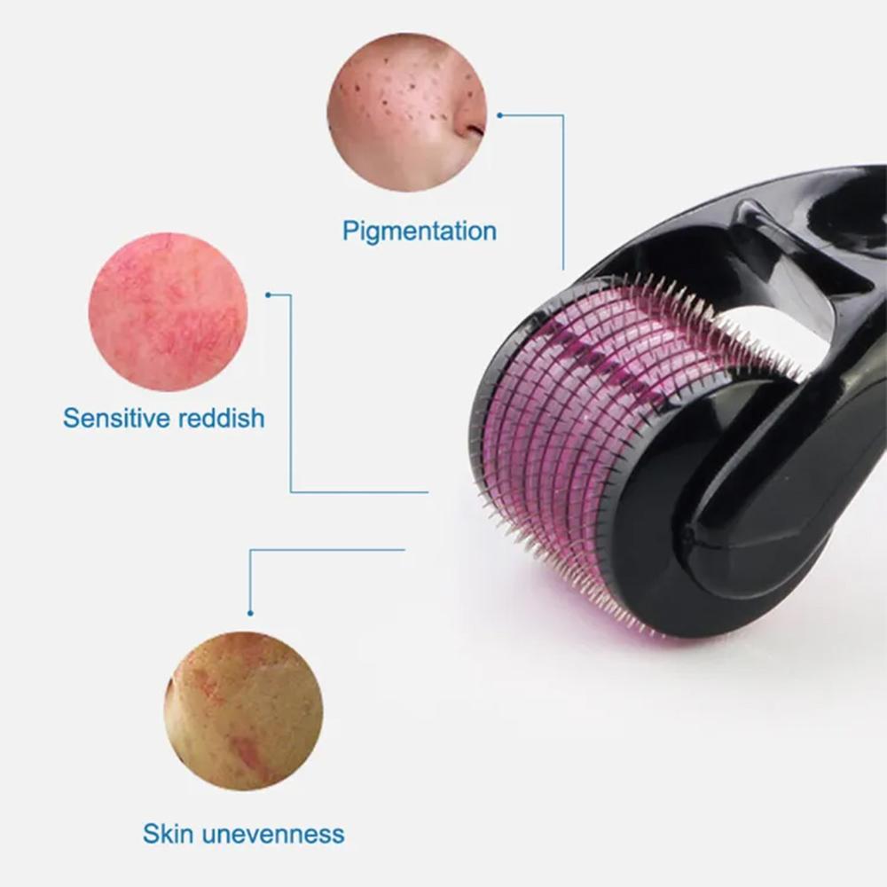 Picture of Derma Roller For Hair Growth 0.5 mm with 540 Titanium Needles Black