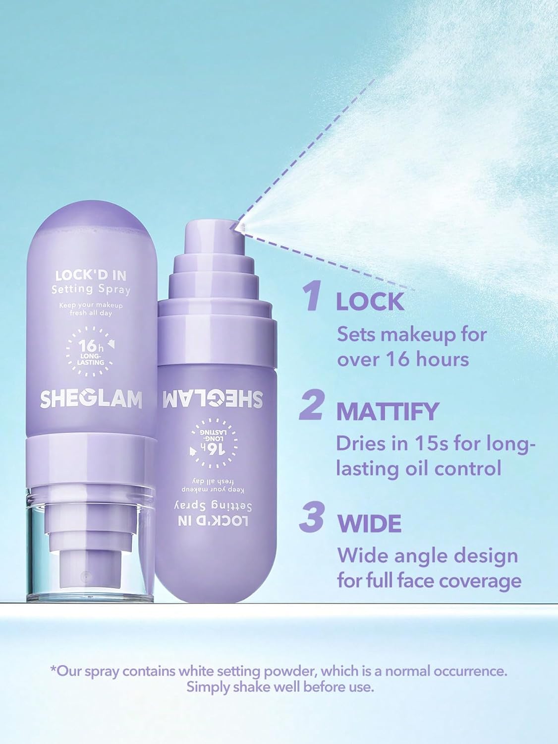 Picture of SHEGLAM Finishing Sprays Collection – Perfect Finish for Dry, Oily & Combination Skin