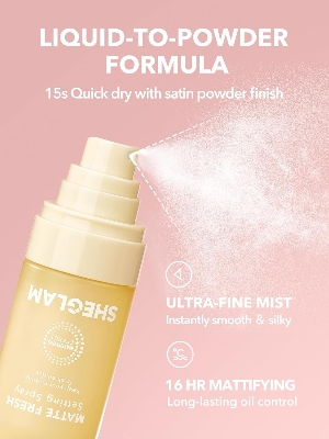 Picture of SHEGLAM Finishing Sprays Collection – Perfect Finish for Dry, Oily & Combination Skin