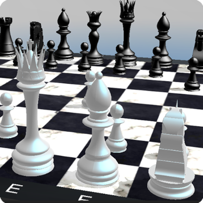 Picture of Chess Board Master Game - Black and White for Regular Use