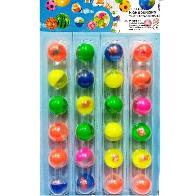 Picture of China Ping Pong 24 Piece Rubber Ball Set For Kids-Multicolor