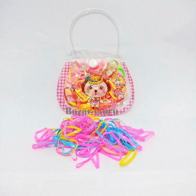 Picture of Trendy Hair Rubber Band for Baby-Multicolor 70-80 Pieces - 2 pack
