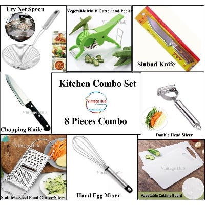 Picture of Premium Kitchen 8 Pieces Combo Set For Home-Vintage Hub