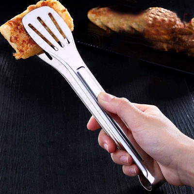 Picture of Stainless Steel Cooking Tong Clip Clamp Accessories Salad Serving Bbq Tools