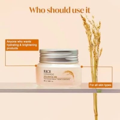 Picture of The face shop Rice & Ceramide Moisturizing Cream 50ml new(Glow N Touch Beauty)