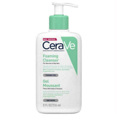 Picture of CeraVe Foaming Cleanser for Normal to Oily Skin with Niacinamide and 3 Essential Ceramides 236ml