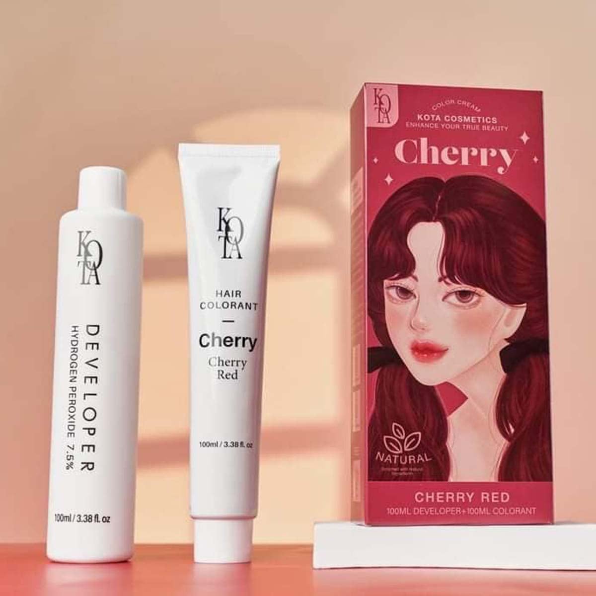 Picture of Kota Color Cream Hair Color (CHERRY RED) new(Glow N Touch Beauty) new(Glow N Touch Beauty)