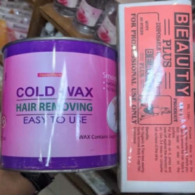Picture of MUMTAZ HERBAL COLD WAX 200 ML + WAX PAPER 80 PICH + STICK 20 PICH new