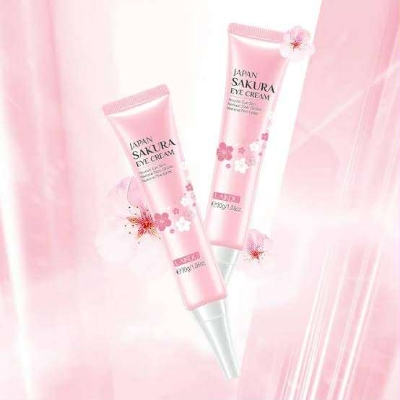 Picture of LAIKOU Sakura Eye Serum Eye Roller Massage Vitamin C Hyaluronic Acid Skin Care Eye Bags Cream Moisturizing Dark Circles -15ml new