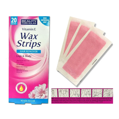 Picture of Vitamin E Hair Removal Wax Strips For Legs & Body - 20 Strips new
