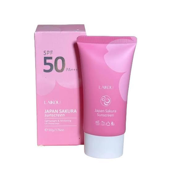 Picture of Laikou Japan Sakura Face Sunscreen, SPF50++ 50 gm new