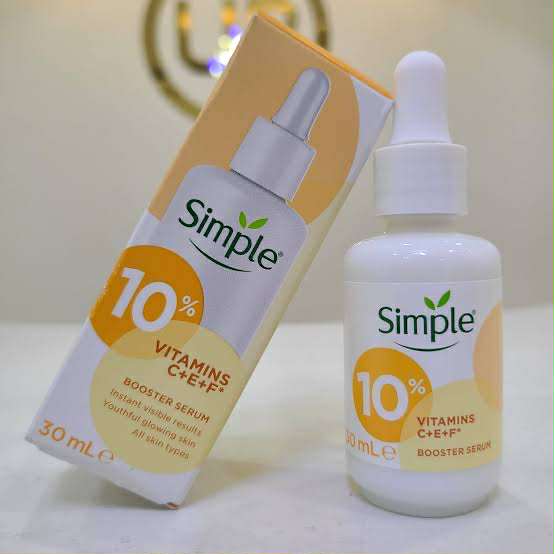 Picture of Simple Serum With 10% Vitamin C+E+F 30ml | For Youthful Glowing Skin & Instant Visible Results | For All Skin Types