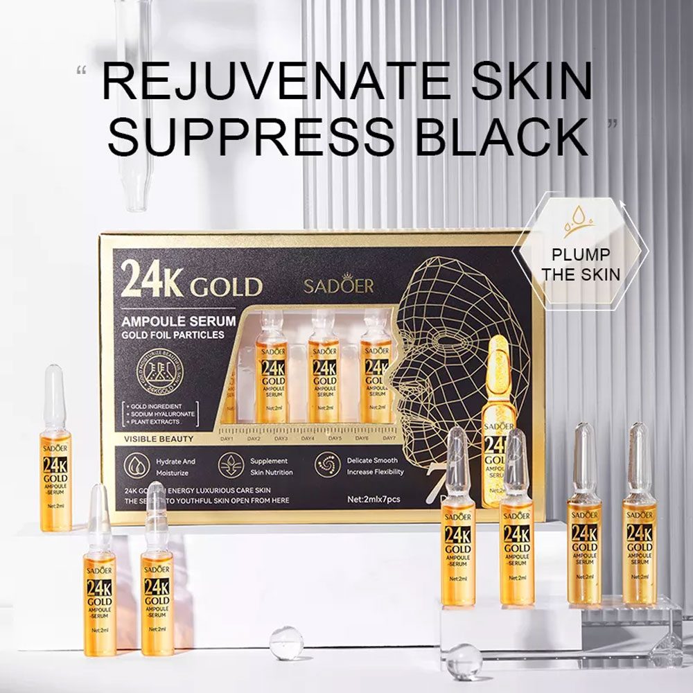 Picture of Sadoer Repair Tender Skin 24k Gold Ampoule Face Serum 7Pcs new