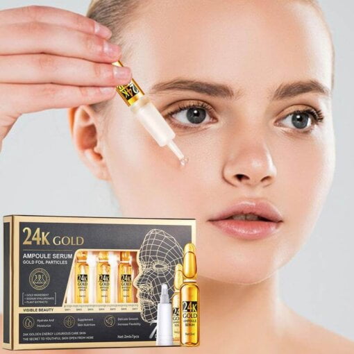 Picture of Sadoer Repair Tender Skin 24k Gold Ampoule Face Serum 7Pcs new