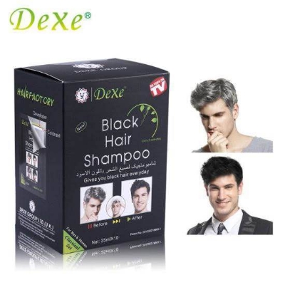 Picture of 10PCS DEXE Black Hair Dye Shampoo Permanent Instant 5-Min Hair Color Dye Natural NEW