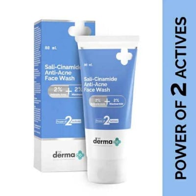 Picture of The Derma Co Sali-Cinamide Anti-Acne Face Wash with 2% Salicylic Acid & 2% Niacinamide - 80ml NEW