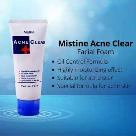 Picture of Mistine Acne Clear Facial Foam Face Wash - 85Gm (Made In Thailand) - Face Wash NEW