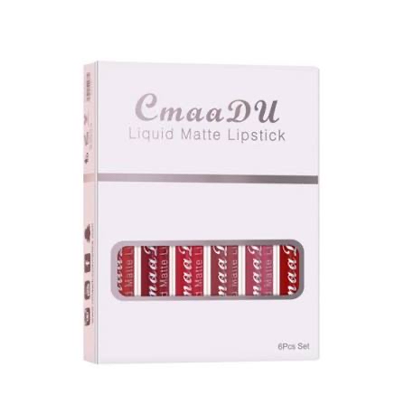 Picture of CmaaDu 6 Pcs Set Liquid Matte Non-stick Cup Waterproof Lipstick Set NEW