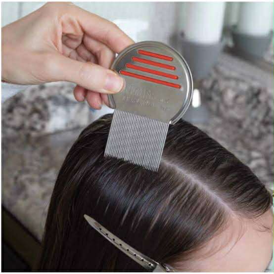 Picture of Lice and Nit Egg Free Treatment Professional Plastic Lice Removal Comb new
