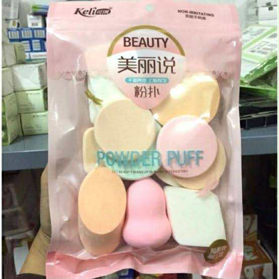 Picture of 13 Pcs Set of Powder Puff for Makeup Beauty Cosmetic Tools Soft Puff for Face Body Application NEEW