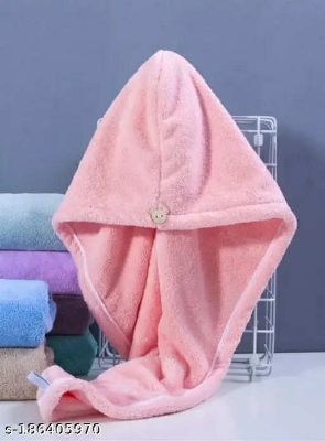 Picture of Girl's Hair Drying Towel Cap - towel neew