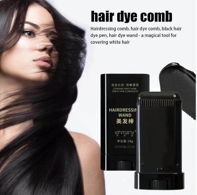 Picture of Hair Color Stick for White Hair Coverage | Natural Black Hairdressing Wand | Waterproof and Sweat-Proof Hair Dye Comb for Gray Hair Coverage (20 Gram neew