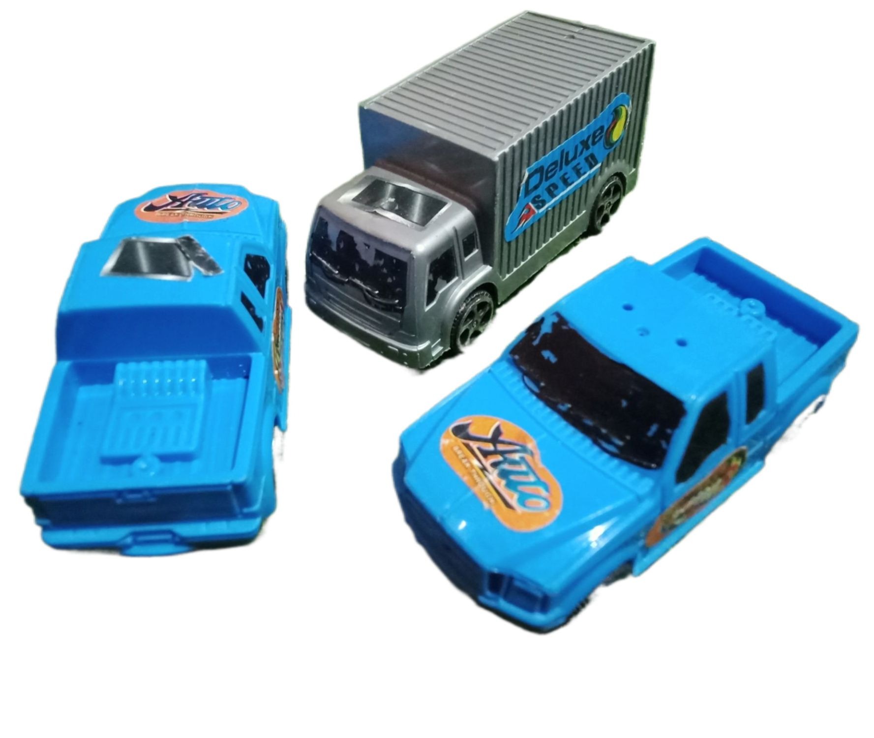 Picture of 3 pcs Jeep Pickup Cars Model Vehicle Toys For Kids Pull Back Mini Auto Racing Car Children tiny Toy Gifts