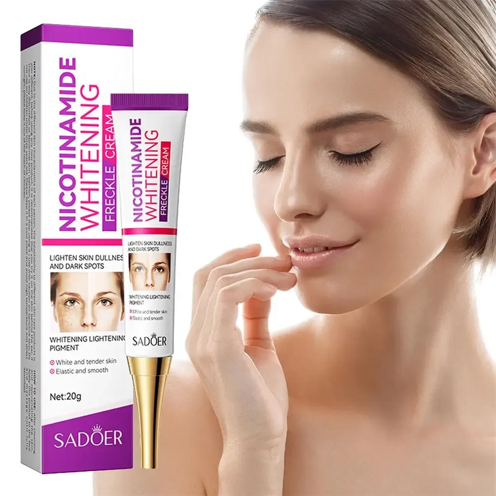 Picture of SADOER Niacinamide Whitening Freckle Cream Effectively Removes Melasma Lightens Black Spots Acne Marks Brightens Skin Care-20gm