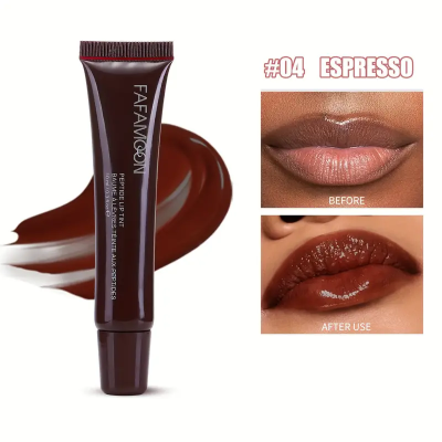 Picture of Glossy Lip Balm Moisturizing Hydrating Lightening Lip Lines Fruity Makeup Liquid Tinted Lip Balm Cosmetics Lip Care