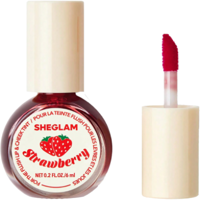 Picture of SHEGLAM For The Flush Lip & Cheek Tint-Fruit Punch Long-Lasting Matte Finish Lip Tint Easy-To-Use Lightweight Blush Moisturizing Lip Stain Liquid Lipstick Pink Liquid Lipstick (made in china)