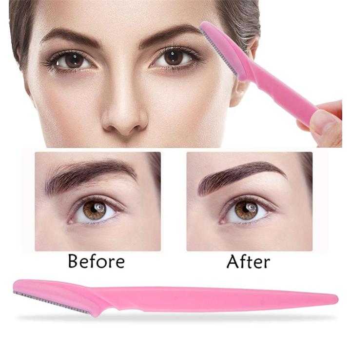 Picture of Eyebrow Razors Facial Hair Remover Shaver Trimmer Shaper for Women - 3Pcs