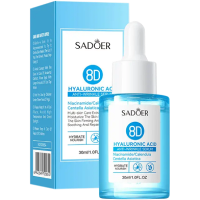 Picture of SADOER 8D Hyaluronic Acid Anti-Wrinkle Serum Niacinamide/Calendula Centella Asiatica – 30ml