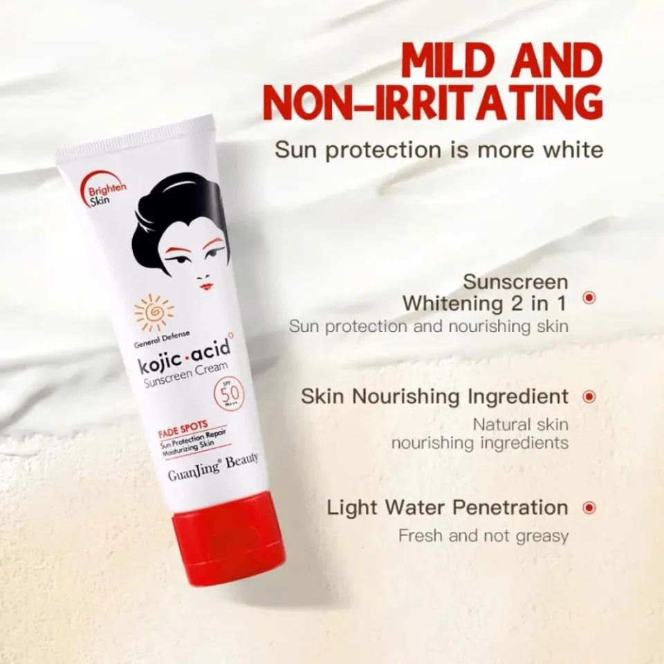 Picture of GUANJING Kojic Acid SPF 50 Sunscreen Cream 80g