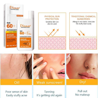 Picture of Disaar Skin Protective 60+ Whitening Sunscreen Lotion 50g